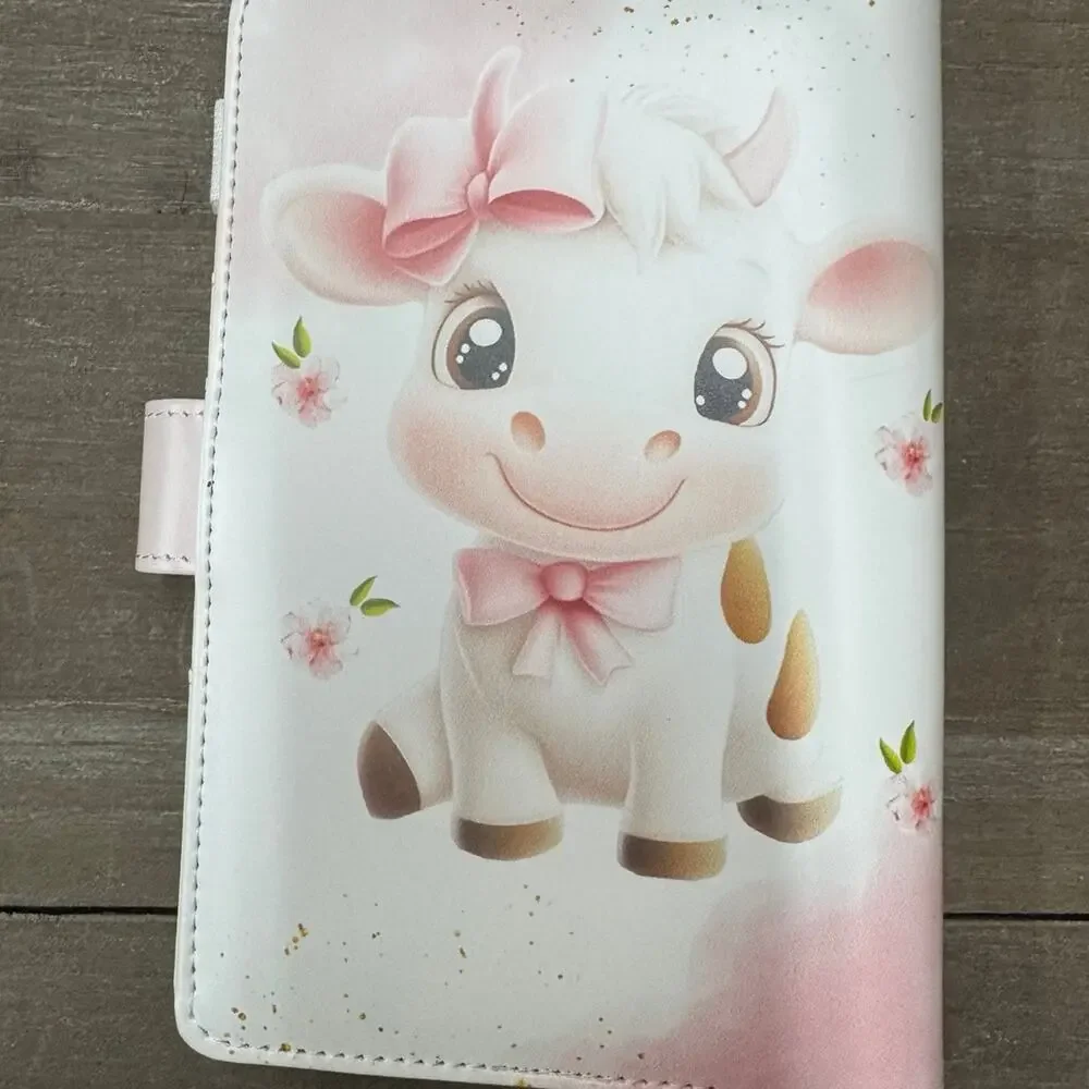 Cute Cow A6 6 Ring Binder & Matching Paper